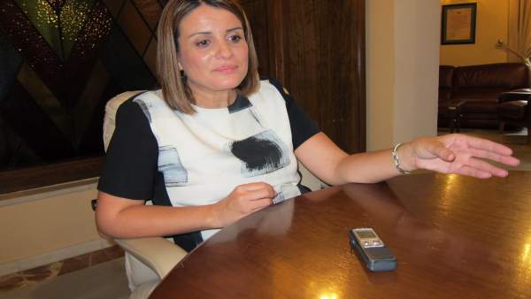La alcaldesa de Almonte, Rocío Espinosa. La alcaldesa de Almonte, Rocío Espinosa.