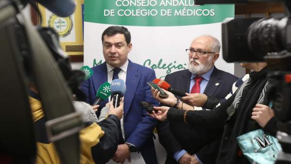 Juanma Moreno atiende hoy a los medios Juanma Moreno atiende hoy a los medios