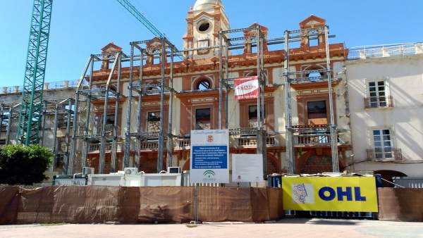Obras en la Plaza Vieja de Almería Obras en la Plaza Vieja de Almería