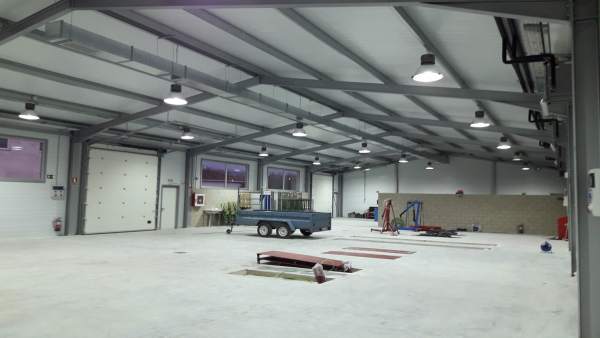 Construcción de la nueva nave de automoción en el IES Huarte Construcción de la nueva nave de automoción en el IES Huarte