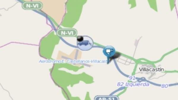 Gráfico sobre el lugar del accidente del camión Gráfico sobre el lugar del accidente del camión