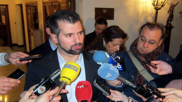 Luis Tudanca en Salamanca. Luis Tudanca en Salamanca.