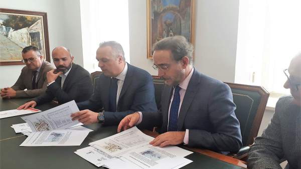 Felipe López con el alcalde de San Roque Felipe López con el alcalde de San Roque