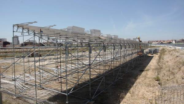Una De Las 20 Gradas Que Habrá En El Valencia Street Circuit Una De Las 20 Gradas Que Habrá En El Valencia Street Circuit