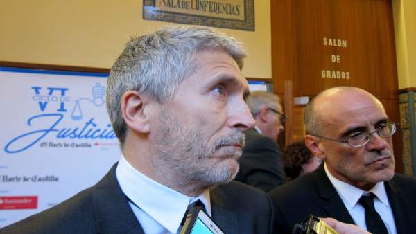Grande-Marlaska (izda) y Miguel Ángel Aguilar. Grande-Marlaska (izda) y Miguel Ángel Aguilar.