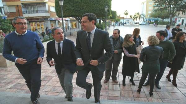 Juanma Moreno en Rincón dela Victoria Juanma Moreno en Rincón dela Victoria