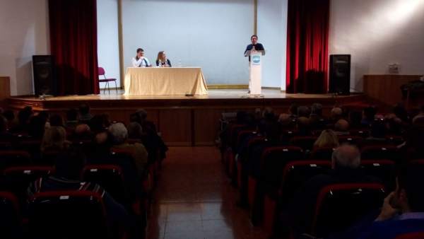 Miguel Moreno interviene en la reunión de Jaén Adelante. Miguel Moreno interviene en la reunión de Jaén Adelante.