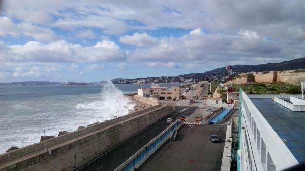 Oleaje en el puerto de Palma, temporal Oleaje en el puerto de Palma, temporal