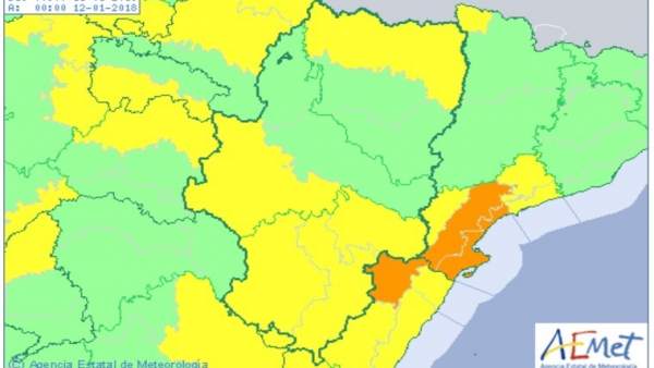 Avisos amarillos por viento y nevadas Avisos amarillos por viento y nevadas