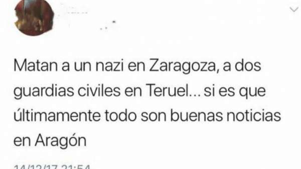 Delitos de odio tras el asesinato de dos guardias civiles en Teruel Delitos de odio tras el asesinato de dos guardias civiles en Teruel
