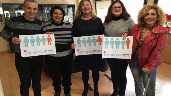 Visita de Inmensament a la consellera de Salud Visita de Inmensament a la consellera de Salud