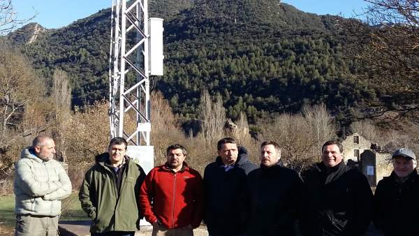 Soro visita los trabajos realizados en Jánovas. Soro visita los trabajos realizados en Jánovas.