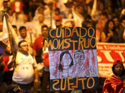 Protestas contra el indulto a Fujimori
