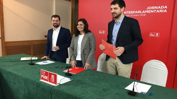 Burgos.- Luis Tudanca, Esther Peña y David Jurado Burgos.- Luis Tudanca, Esther Peña y David Jurado