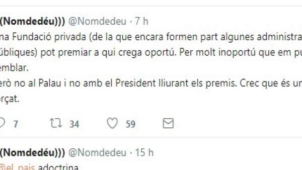 Un càrrec de Compromís critica que Puig lliure un premi a SCC i Oltra recorda que el concedeix una entitat privada Un càrrec de Compromís critica que Puig lliure un premi a SCC i Oltra recorda que el concedeix una entitat privada