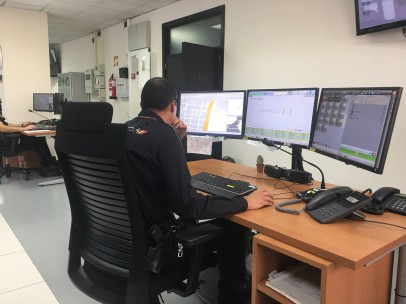 Centro del 091 en la Jefatura Superior de la Policía Nacional en Canarias