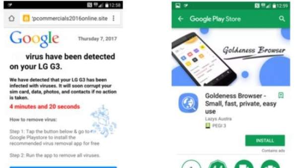 'Malware' en la Play Store 'Malware' en la Play Store
