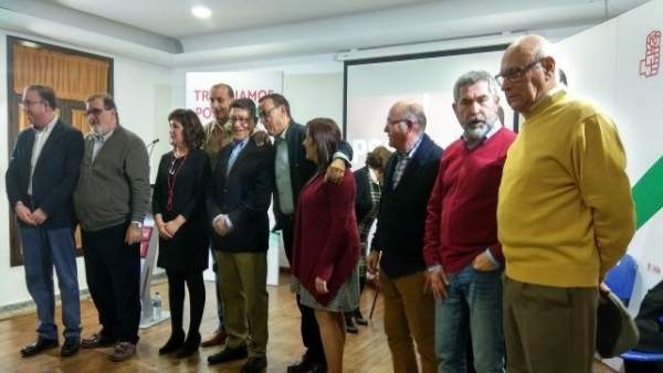 Ignacio Caraballo, y José Rodríguez de la Borbolla en un acto en Aracena Ignacio Caraballo, y José Rodríguez de la Borbolla en un acto en Aracena