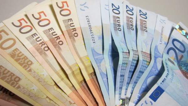 Billetes de euro, dinero Billetes de euro, dinero