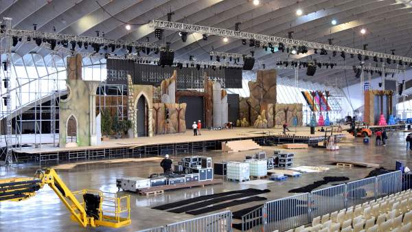 Montaje del escenario Montaje del escenario