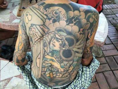 Los tatuajes de un capo Yakuza