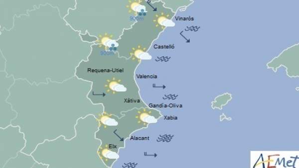 Nubes en toda la región Nubes en toda la región