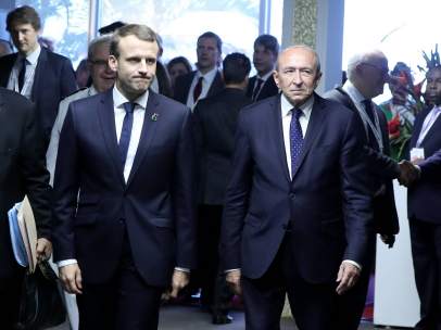 Macron y Collomb