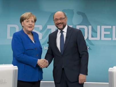 Merkel y Schulz