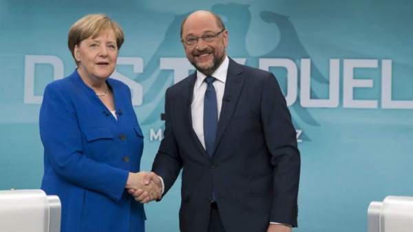Merkel y Schulz Merkel y Schulz