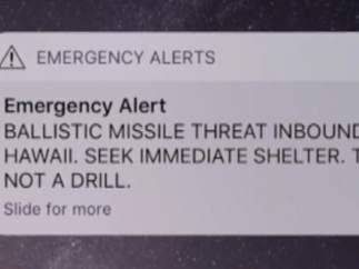 Pánico en Hawaii al dispararse por error una emergencia de ataque con misiles