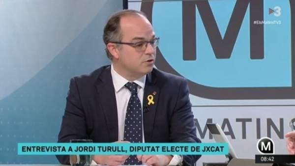 Jordi Turull (JuntsxCat) en TV3 Jordi Turull (JuntsxCat) en TV3