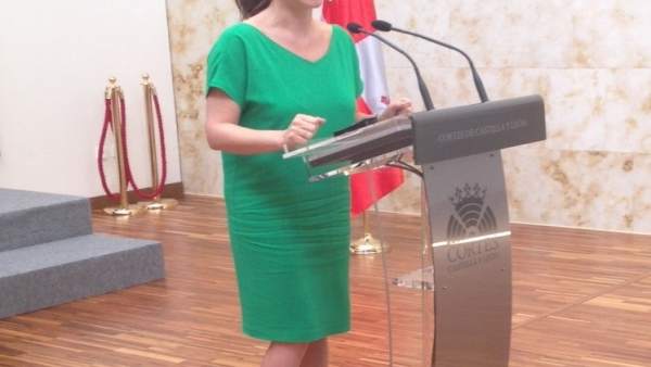 La presidenta de las Cortes, Silvia Clemente La presidenta de las Cortes, Silvia Clemente