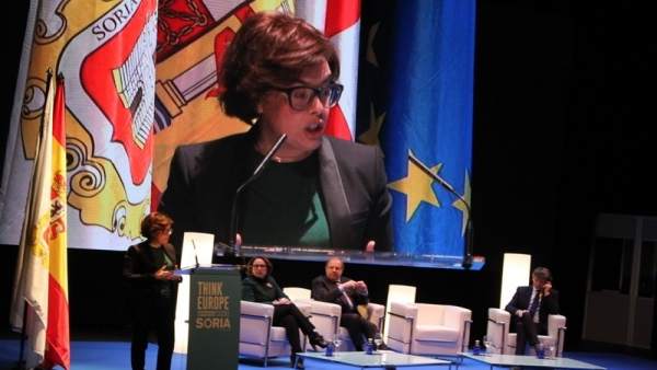 La vicepresidenta en Soria inaugura 'Think Europe' La vicepresidenta en Soria inaugura 'Think Europe'