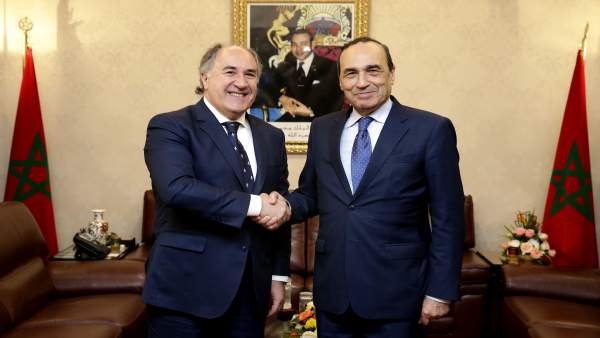 Landaluce y el presidente del Congreso de Marruecos Landaluce y el presidente del Congreso de Marruecos