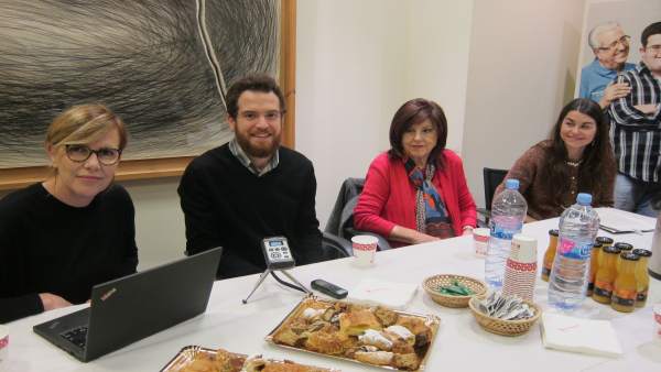 Ángela Segura, Luis De La Corte, María Mota Y Rocío Vera, En La Presentación Ángela Segura, Luis De La Corte, María Mota Y Rocío Vera, En La Presentación