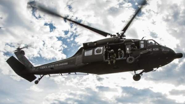 Accidente de un helicóptero militar en Colombia Accidente de un helicóptero militar en Colombia