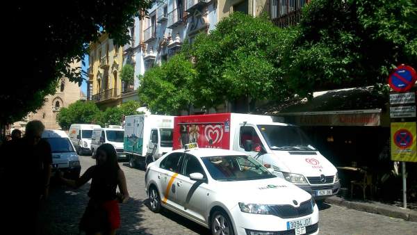 La calle Mateos Gago de Sevilla La calle Mateos Gago de Sevilla