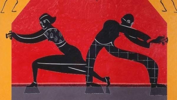 Una de las obras de Eduardo Arroyo. Una de las obras de Eduardo Arroyo.