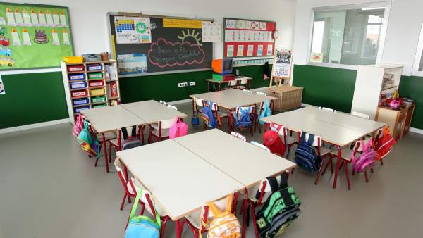 Un aula de un colegio Un aula de un colegio