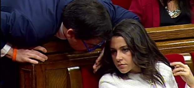 Arrimadas durante la elección de la presidencia de la Mesa.