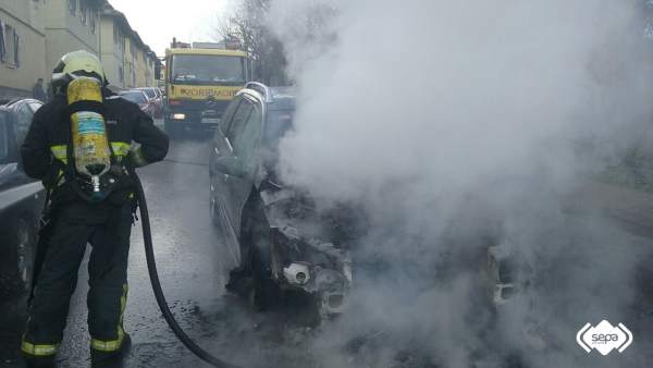 Imagen del incendio. Imagen del incendio.