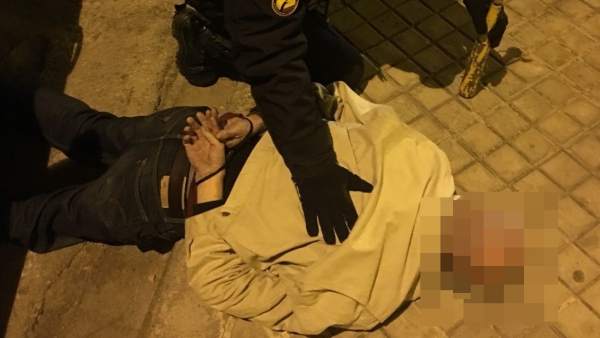Detención del presunto agresor Detención del presunto agresor