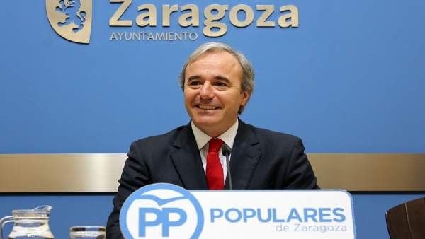 Jorge Azcón (PP), en rueda de prensa este miércoles Jorge Azcón (PP), en rueda de prensa este miércoles