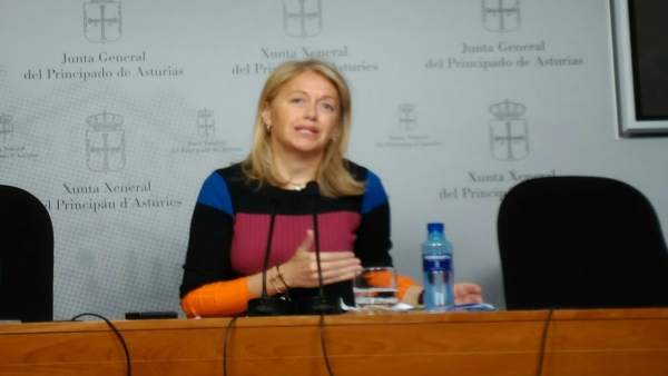 Cristina Coto en rueda de prensa. Cristina Coto en rueda de prensa.
