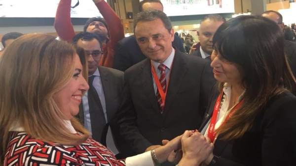 José Ortiz alcalde de Torremolinos en fitur 2018 susana díaz José Ortiz alcalde de Torremolinos en fitur 2018 susana díaz