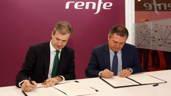 Firma de acuerdo entre Renfe y Ayuntamiento de Sevilla dentro de Fitur Firma de acuerdo entre Renfe y Ayuntamiento de Sevilla dentro de Fitur