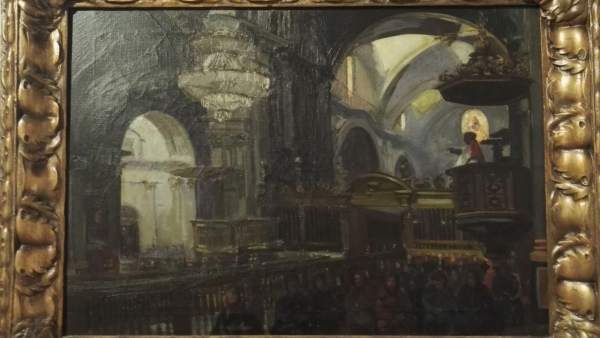 S'exposa per primera vegada el llenç 'La Catedral en 1900', d'autor desconegut S'exposa per primera vegada el llenç 'La Catedral en 1900', d'autor desconegut