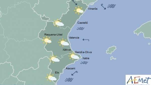 Predicción del tiempo de este jueves Predicción del tiempo de este jueves