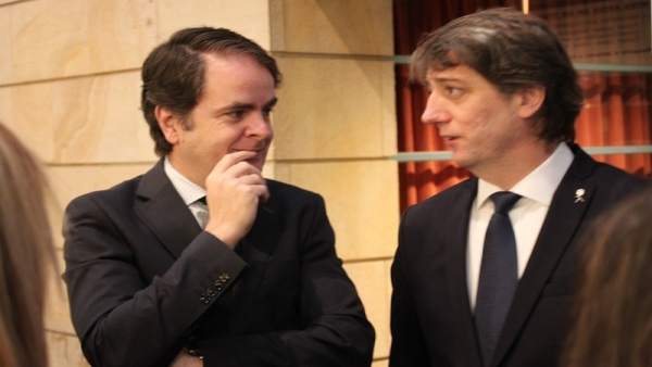 Bermúdez de Castro junto a Carlos Martínez Bermúdez de Castro junto a Carlos Martínez