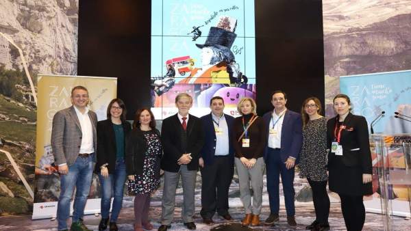 Presentación de la campaña 'Zaragoza tiene mucho genio', en Fitur Presentación de la campaña 'Zaragoza tiene mucho genio', en Fitur